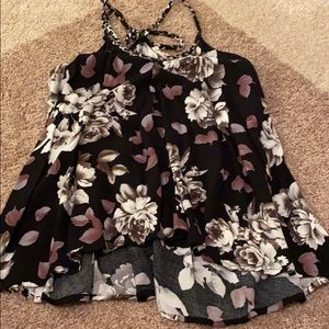 Super soft tank top with braided strap detail